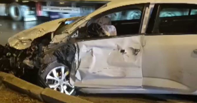 Kahramanmaraş’ta trafik kazası araç kamerasında