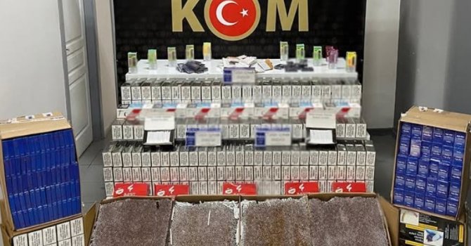 Isparta’da kaçak tütün operasyonu: 113 bin 900 dal makaron ele geçirildi