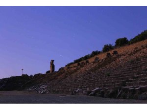 Gladyatörler şehri Kibyra’da meteor yağmurunda görsel şölen yaşandı