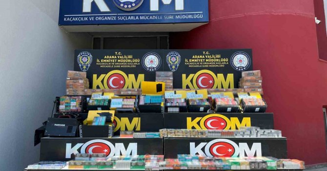 Kargoyla gelen kaynak makinelerinden kaçak sigaralar çıktı