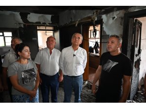 Kepez’den, yangın sonrası Odabaşı İlkokulu’na destek