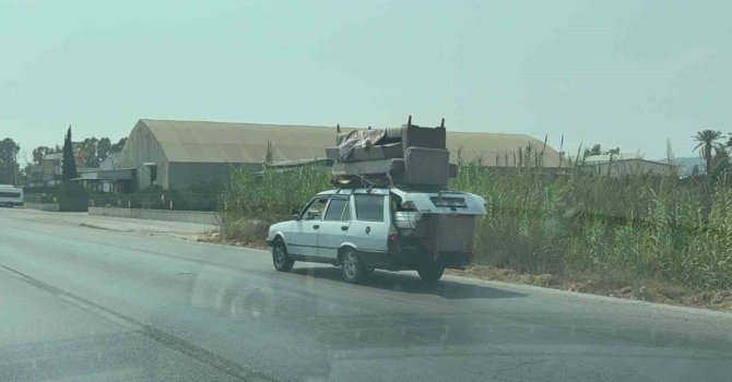 Trafikte tehlikeli yolculuk kamerada