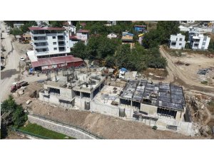 Hasanbeyli’de rezerv alan inşaatları hızla yükseliyor