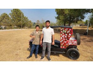 13 yaşında, güneş enerjisi ile çalışan arazi aracı yaptı