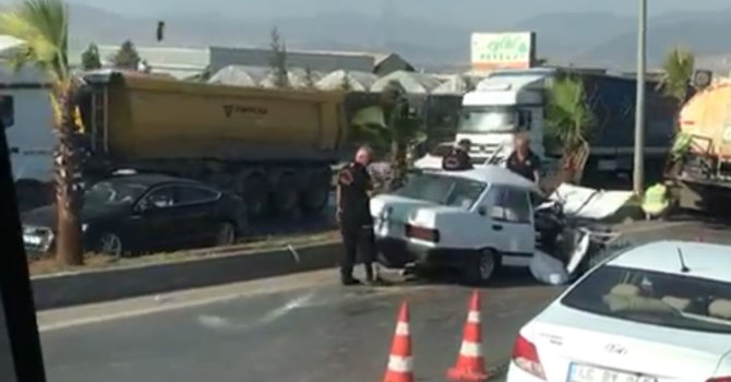 Otomobil tankere çarptı sürücü ağır yaralandı