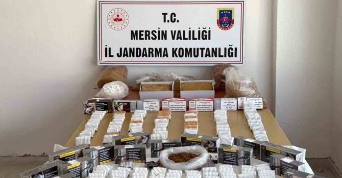 Mersin’de kaçak makaron operasyonu: 3 gözaltı