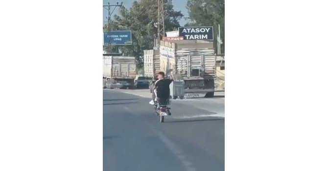 Motosikletlinin 5 saniyelik şovu 21 bin TL’ye patladı