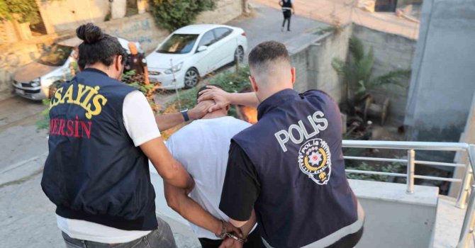 Mersin’de eş zamanlı operasyon: 21’i hükümlü 56 şahıs yakalandı