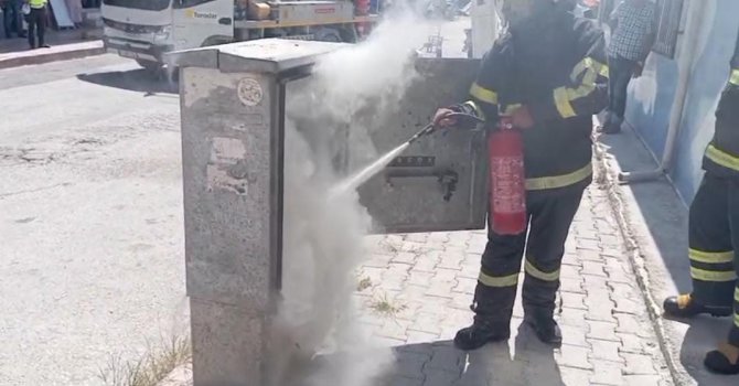 Samandağ’da trafo yangını çıktı