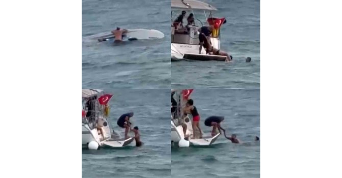 Mersin’de 6 kişinin içinde olduğu tekne alabora oldu