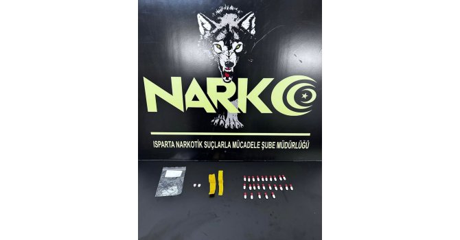 Isparta’da uyuşturucu madde ele geçirildi