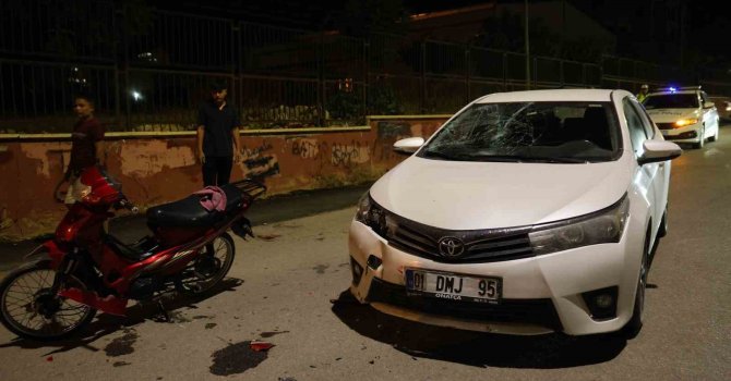 Kozan’da motosiklet ile otomobil çarpıştı: 2 yaralı