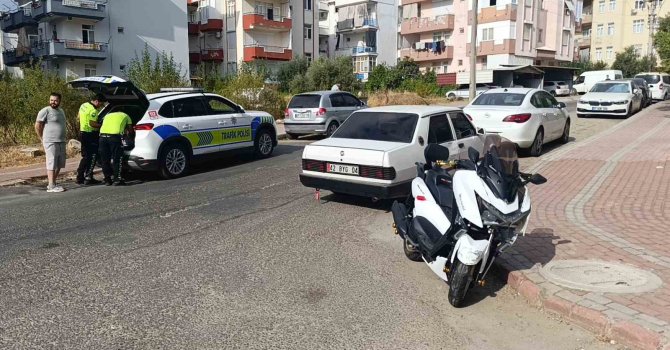 Manavgat’ta motorlu bisiklet ile otomobil çarpıştı: 1 yaralı