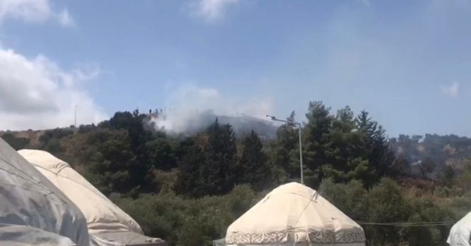 Hatay’da çıkan orman yangını büyümeden söndürüldü