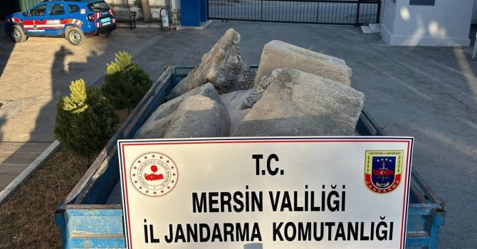 Mersin’de Bizans dönemine ait 7 parça eser ele geçirildi: 2 gözaltı