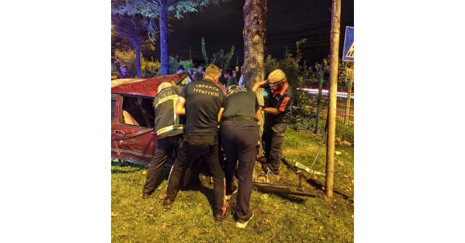 Ağaca çarpan Tofaş otomobilin sürücüsü yaşamını yitirdi