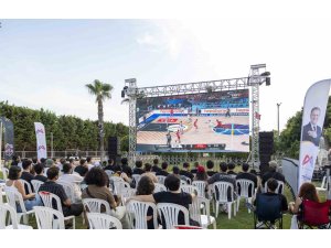 Mersin’de dev ekranda EuroBasket heyecanı