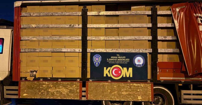 Adana’da 14 milyon 340 bin kaçak makaron ele geçirildi: Piyasa değeri 9 milyondan fazla