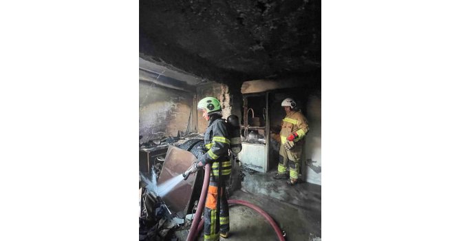 Antakya’da müstakil evde yangın çıktı