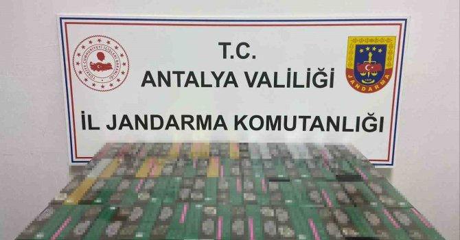 Gazipaşa’da 2 bin paket kaçak sigara ele geçirildi