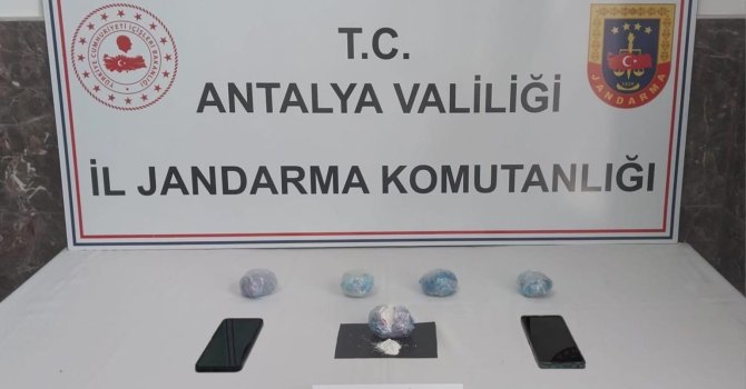 Alanya’da yarım kilo kokain ele geçirildi