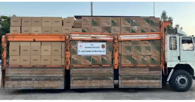 Adana’da 5,5 milyon sahte bandrollü makaron ele geçirildi: 2 gözaltı