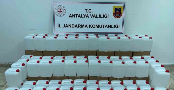 500 litre kaçak alkol ele geçirildi