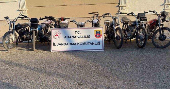 Adana’da 8 motosiklet ele geçirildi 6 şüpheli yakalandı