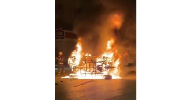 Antalya’da devrilerek alev alev yanan UTV’nin sürücüsü hayatını kaybetti