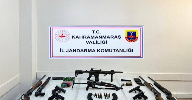 Kahramanmaraş’ta silah ve mühimmat ele geçirildi: 2 kişi tutuklandı