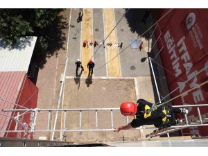 İtfaiye eri adaylarının zorlu parkuru