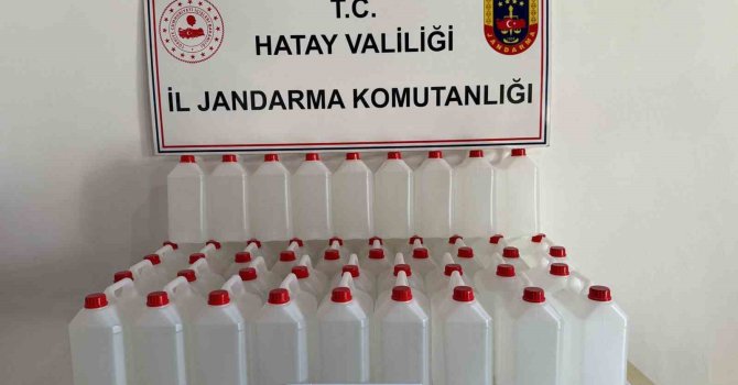 Samandağ’da 200 litre etil alkol ele geçirildi