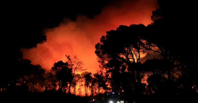 Antalya’da otellere yakın ormanlık alanda çıkan yangın kontrol altına alındı