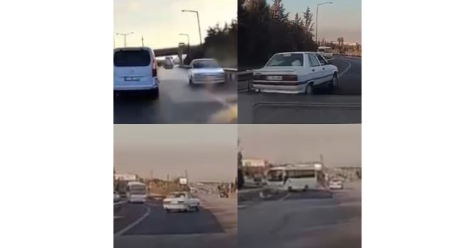 Trafik canavarı yakalandı, ehliyetine el konuldu