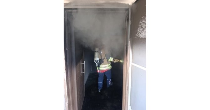 Kumlu’da müstakil evde yangın