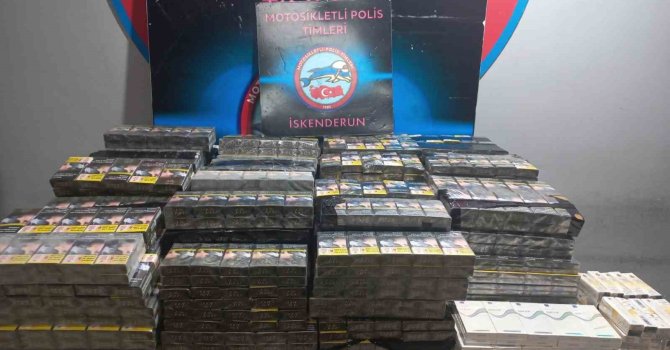 İskenderun’da 2 bin 950 paket kaçağı sigara yakalandı