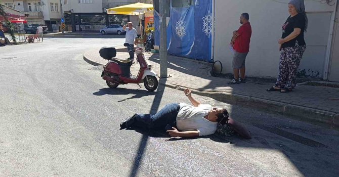 Yola dökülen sıvı madde kaza yaptırdı: 1 yaralı