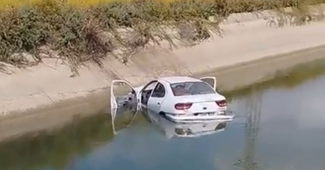 Adana’da otomobil sulama kanalına devrildi: 1 ölü, 2 yaralı