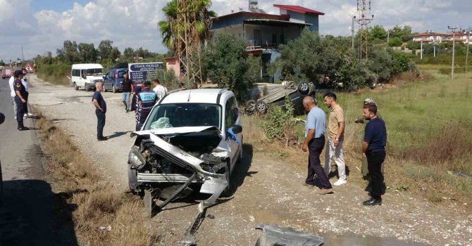 İki kuzenin kullandığı araçlar çarpıştı: 1 yaralı