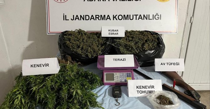 Adana’da 10 kilodan fazla esrar ele geçirildi