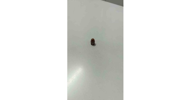 Yorgun mermi iş yerine isabet etti