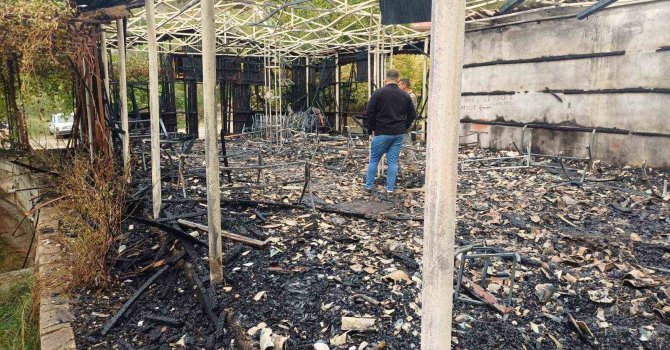 Osmaniye’de ahşap alabalık tesisi alevlere teslim oldu