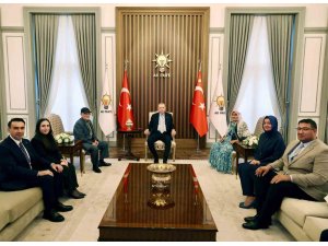 Cumhurbaşkanı Erdoğan, Mersinli şehit ailesini kabul etti