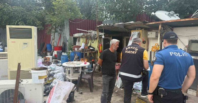 Dörtyol’da hurdacılar denetlendi