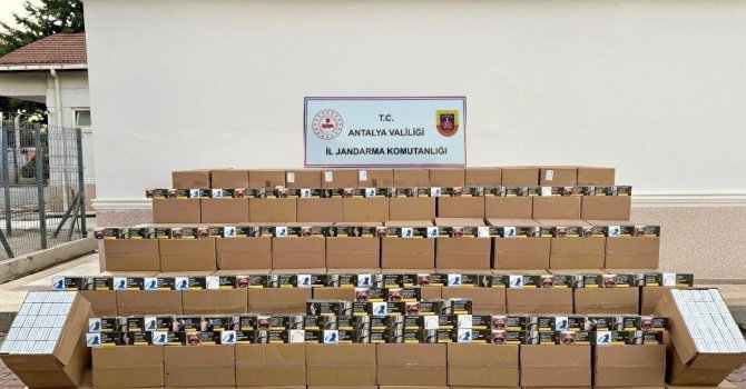 Antalya’da 5 milyon makaron ele geçirildi