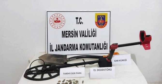 Mersin’de kaçak kazı yapan şahıs suçüstü yakalandı