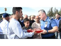 Kalp krizi geçiren polis memuru son yolculuğuna uğurlandı