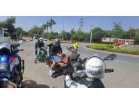 Jandarma ekiplerinden motosiklet denetimi