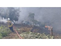 Kumlu’da bahçe yangını