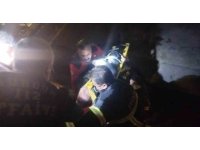 Dengesini kaybedip kanala düştü, itfaiye ekipleri kurtardı